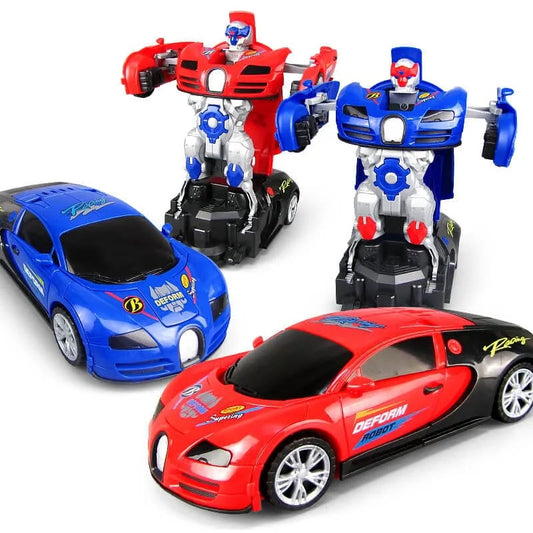 Electric Universal Deformation Police Toy Car