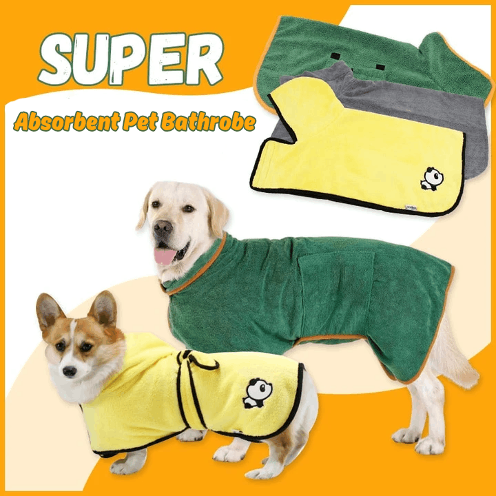 Lightweight Super-absorbent Soft Pet Bathrobe